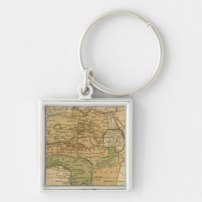 Africa  Map by Worcester Key Ring (Front)