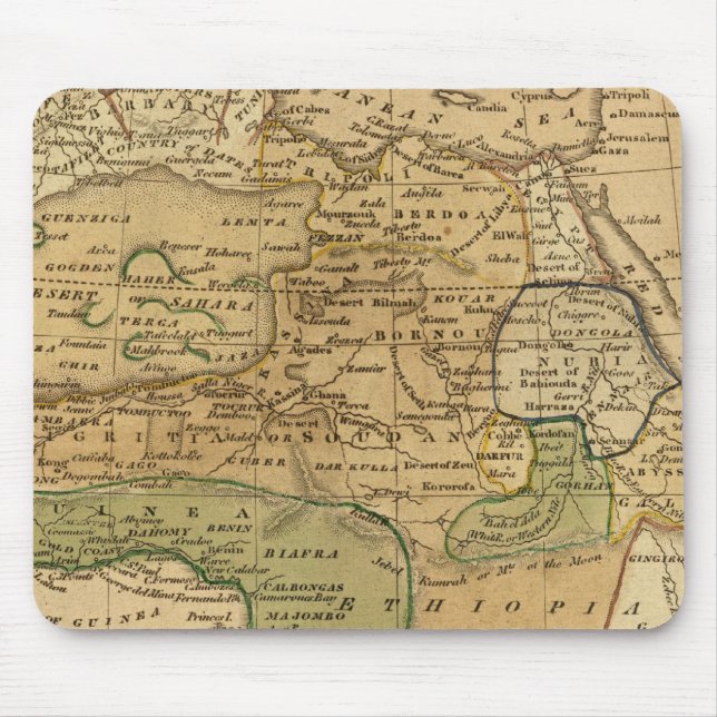 Africa  Map by Worcester Mouse Mat (Front)