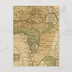 Africa Map by Worcester Postcard