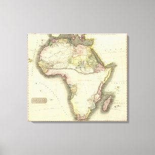 Africa map canvas print