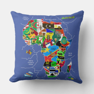 Africa Map Cushion