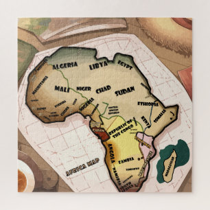 Africa Map Jigsaw Puzzle