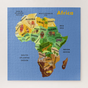 Africa Map jigsaw puzzle