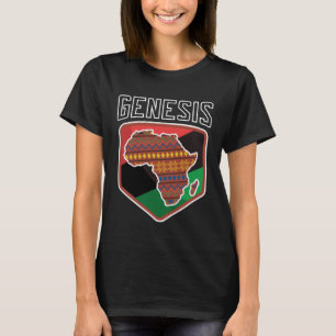 Africa Map Kente Black Pride African American Afro T-Shirt