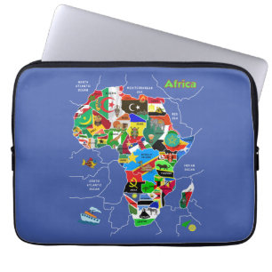 Africa Map Laptop Sleeve
