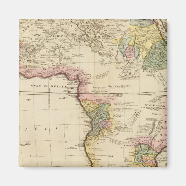 Africa map magnet (Front)