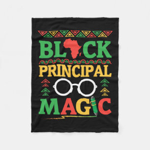 Africa Map Pen Books History Month Black Principal Fleece Blanket