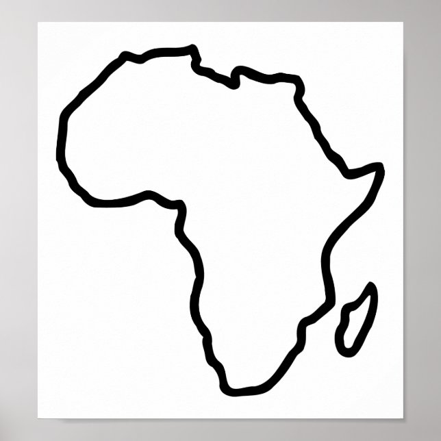 Africa map poster (Front)