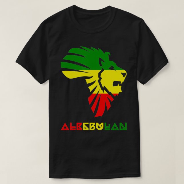 Africa Map Proud African Lion Of Alkebulan For Men T-Shirt (Design Front)