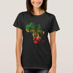 Africa Map Reggae Rasta Green Yellow Red Africa pr T-Shirt