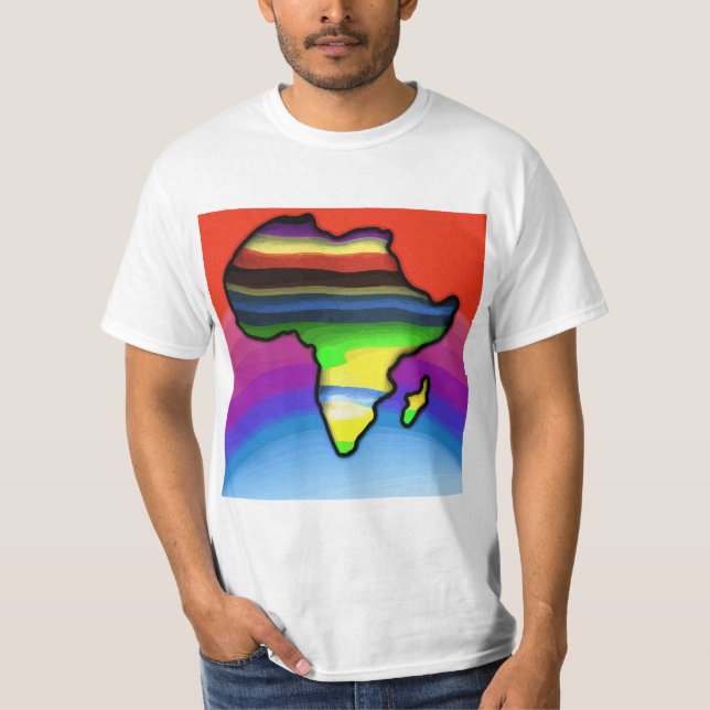 Africa Map T-Shirt  (Front)