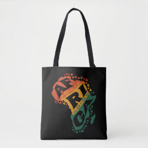 Africa map tote bag