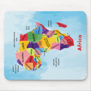 Africa Map watercolor Mouse Mat