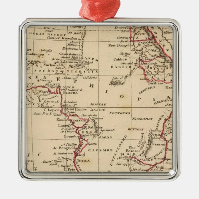 Africa Metal Tree Decoration (Front)