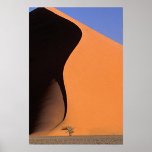 Africa, Namibia, Evening light on dunes, Poster