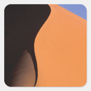 Africa, Namibia, Evening light on dunes, Square Sticker