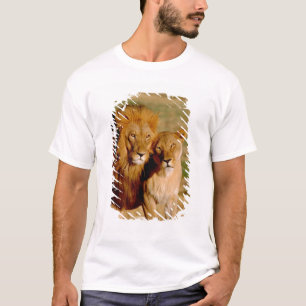 Africa, Namibia, Okonjima. Lion & lioness T-Shirt