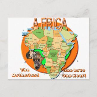 AFRICA  NEW, africa, The Motherland , One Love ... Postcard