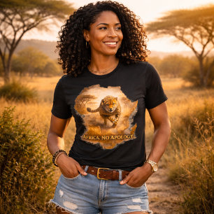 Africa No Apology. Cheetah   Africa Pride Wildlife Tri-Blend Shirt