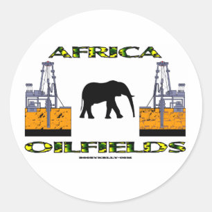 Africa Oil Fields, Oil Field Sticker