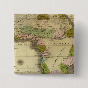 Africa Olney Map 15 Cm Square Badge