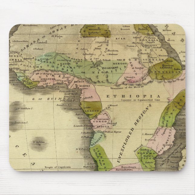 Africa Olney Map Mouse Mat (Front)