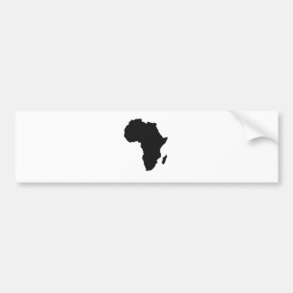 Africa Outline Bumper Sticker