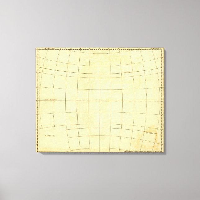Africa Outline Canvas Print (Front)