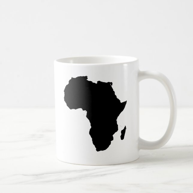 Africa Outline Map Customisable Product Coffee Mug (Right)