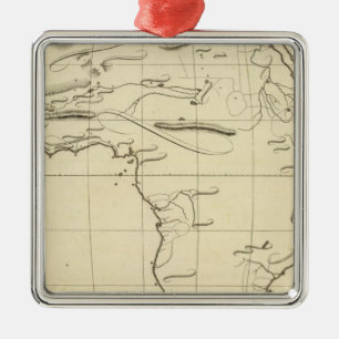 Africa outline metal tree decoration