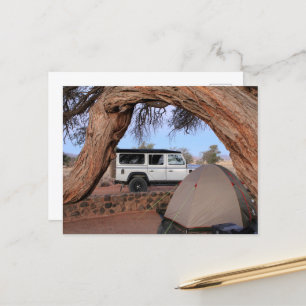 Africa Overlanding 4x4 Road Trip Driving Namibia Postcard