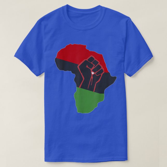Africa  PanAfrican American Decent Africa Continen T-Shirt (Design Front)