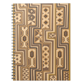 Africa Patterns: Brown abstract African art Notebook