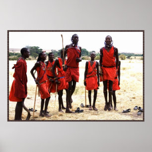 Africa – People in Red Poster