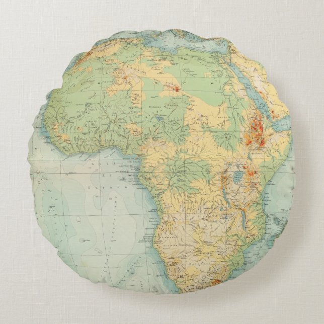 Africa Physical 10506 Round Cushion (Front)