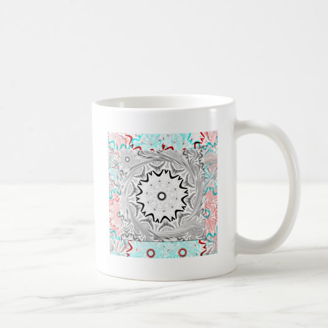 Africa Pink Cyan geometry Coffee Mug (Right)