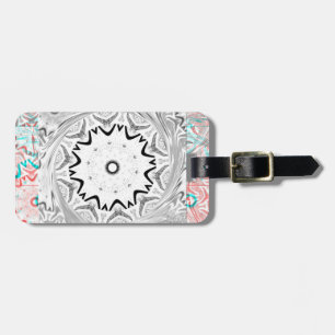 Africa Pink Cyan geometry Luggage Tag