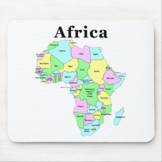 Africa - Political Map Mouse Mat