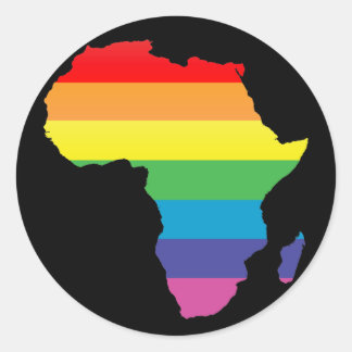 africa pride. classic round sticker