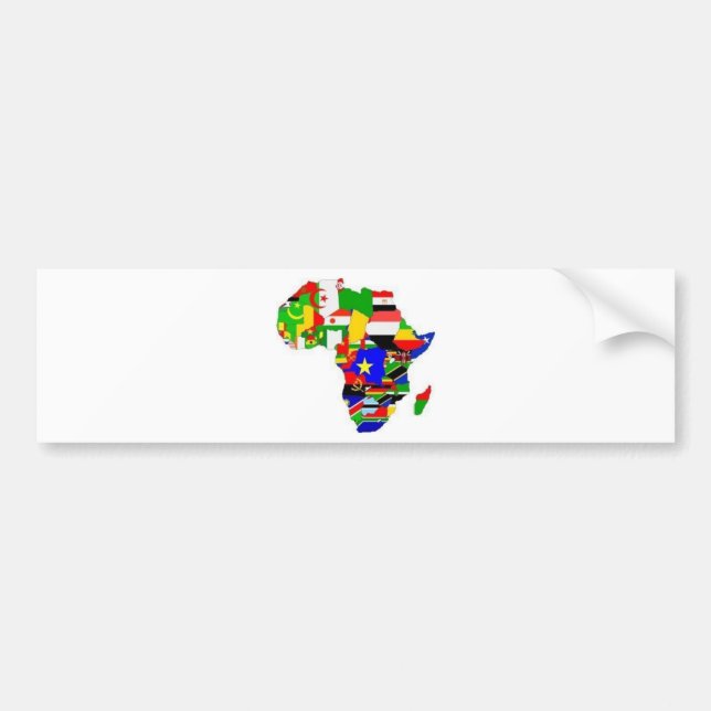 Africa Proud Bumper Sticker (Front)