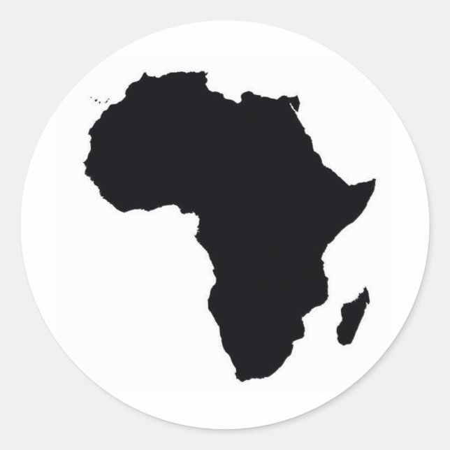 Africa Proud Classic Round Sticker (Front)