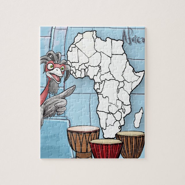 Africa Puzzle with Akachi (110 pieces) (Vertical)