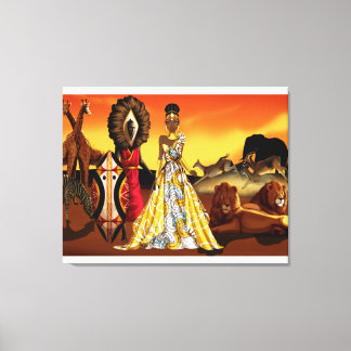 Africa queen canvas print