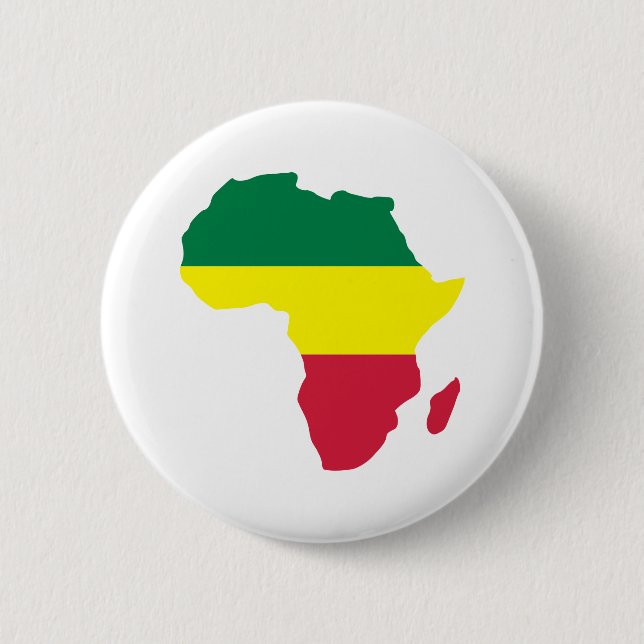 Africa Reggae 6 Cm Round Badge (Front)