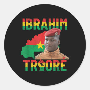 Africa Resistance Thomas Sankara Burkina Faso Ibra Classic Round Sticker