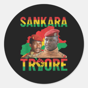 Africa Resistance Thomas Sankara Burkina Faso Ibra Classic Round Sticker