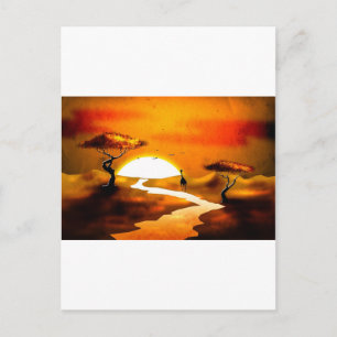 Africa retro vintage style gifts 13 postcard