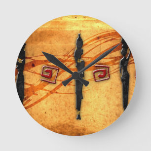 Africa retro vintage style gifts 30 round clock