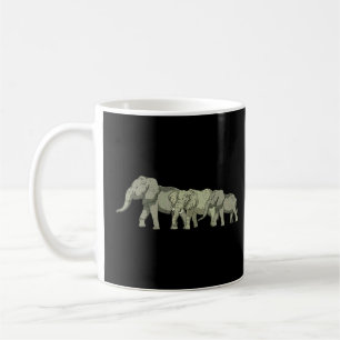 Africa Safari Animal Elephant Family Elephant  Coffee Mug