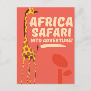 Africa Safari Into Adventure! Postcard